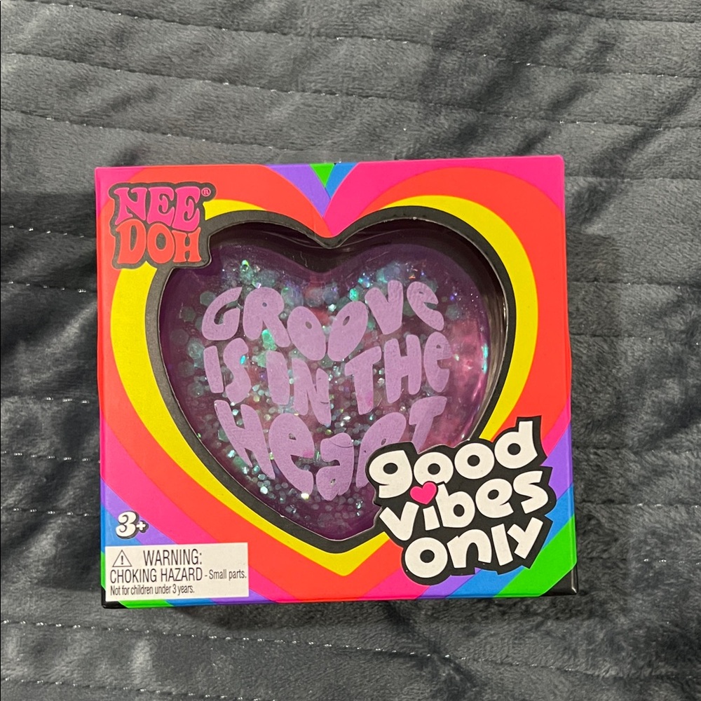 Good Vibes Only Heart Stress Ball - Purple